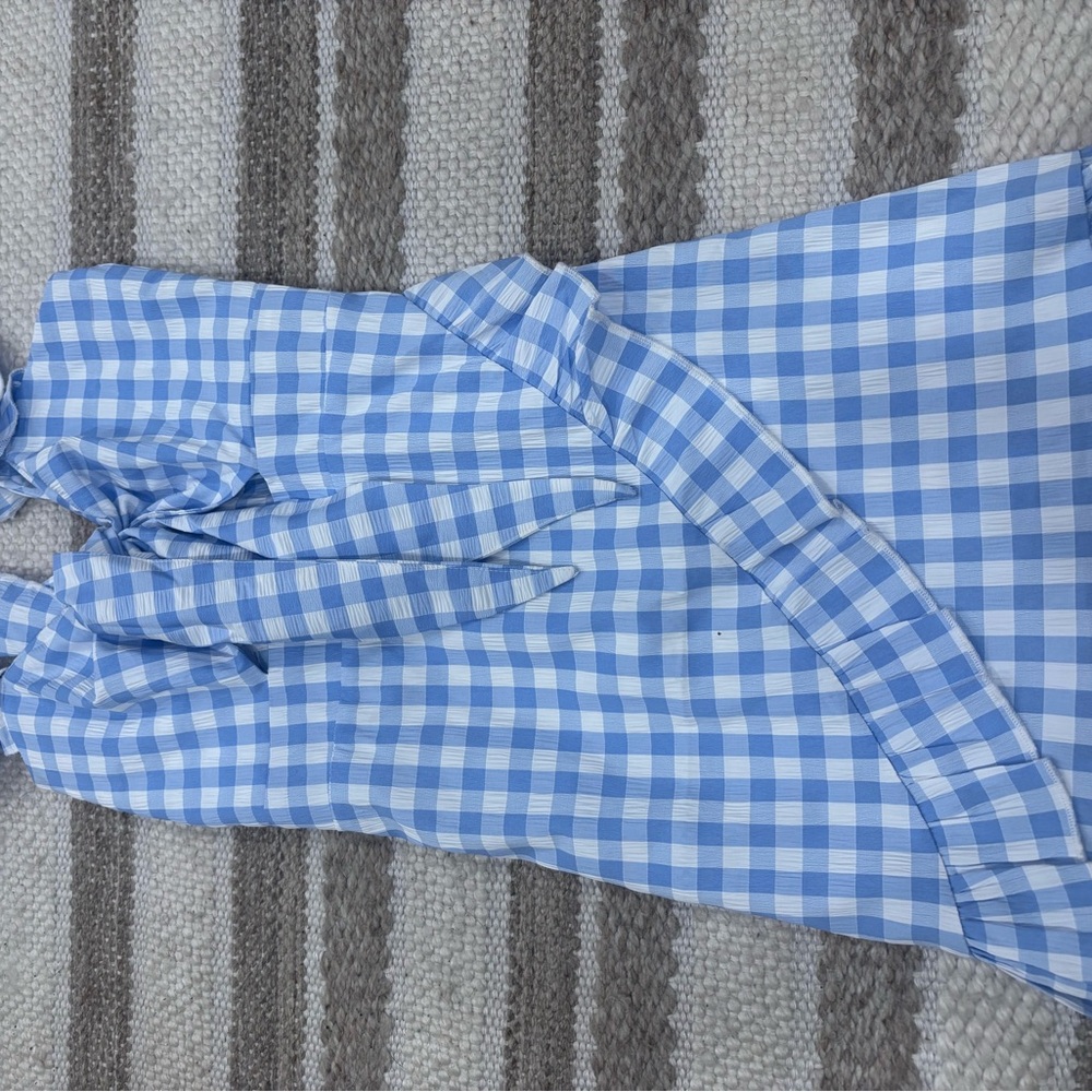Blue Gingham Women's Dress